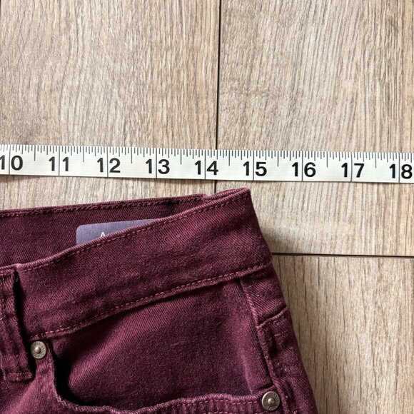 Gloria Vanderbilt Amanda Straight Leg Jeans Burgundy Womens 10 Short Normcore - Picture 10 of 16